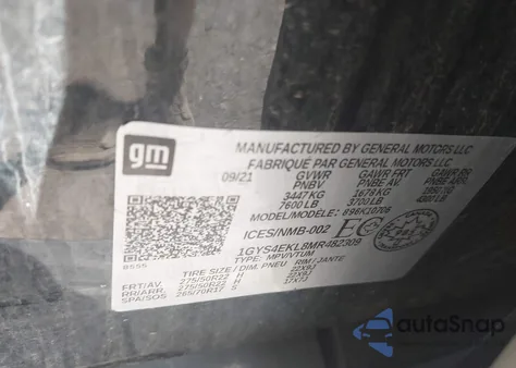 2021 Cadillac Escalade 4Wd Sport from USA, damaged, VIN 1GYS4EKL8MR482309